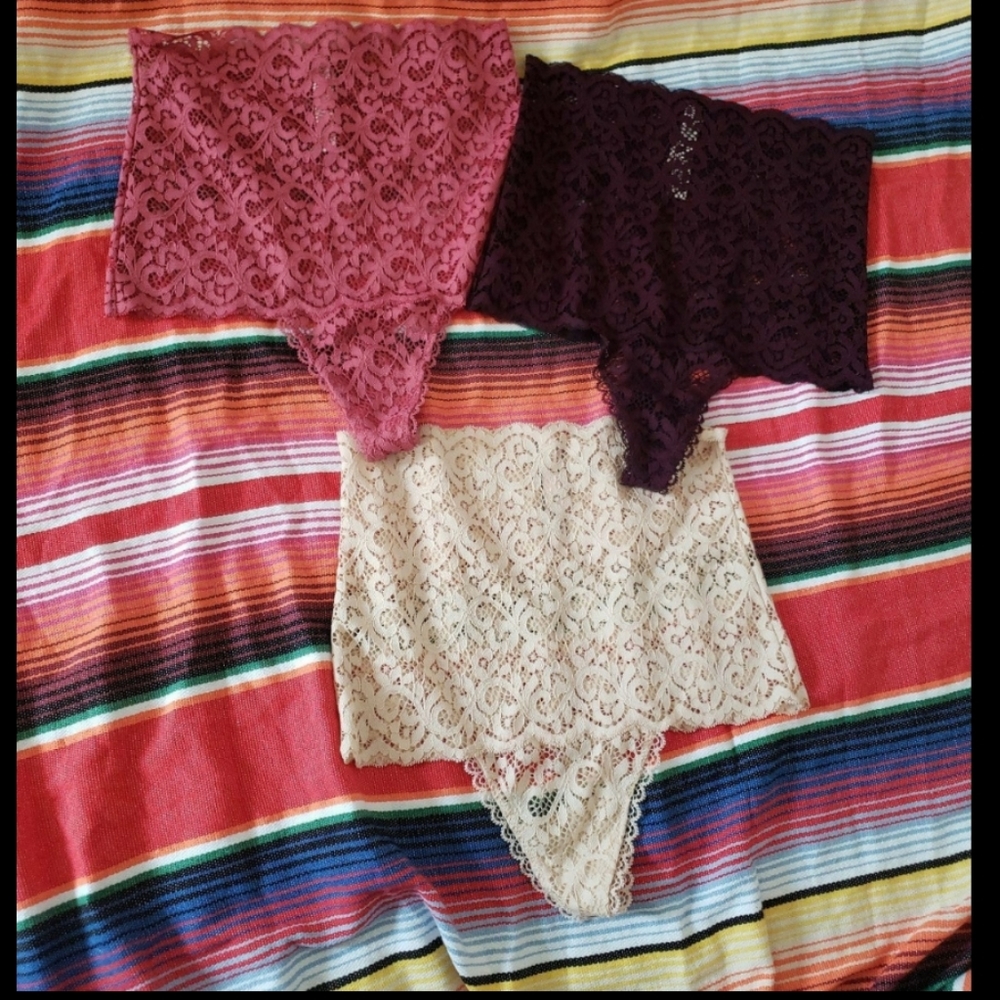 Victoria's Secret Highwaisted Thongs Set of 3